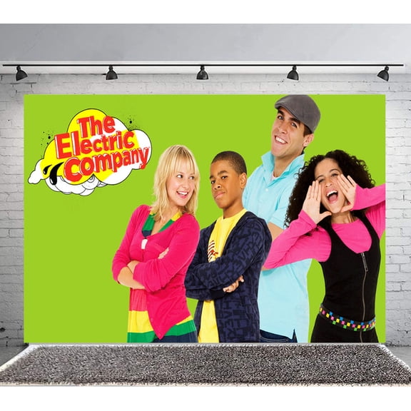The Electric Company Backdrop Banner Party Supplies Poster Movie Theme Background for Photography Birthday Decorations