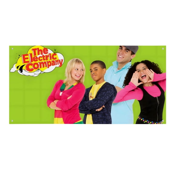 The Electric Company-Theme Backdrops Banner Birthday Party Decor Supplies Personalized Party Backdrop Decoration,5x3ft150x90cm