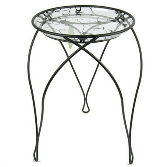 The Elegance Plant Stand 21-Inches Black