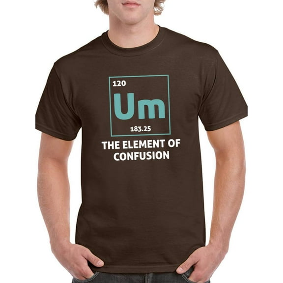 The Element Of Confusion. T-Shirt Men -Smartprints Designs, Male Small