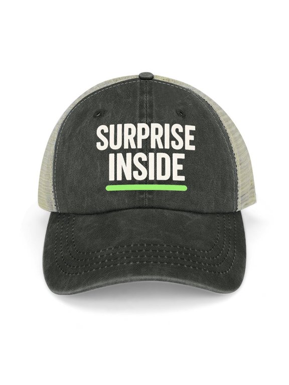 The Element Of Surprise Black Trucker Hat for Men Women, Adjustable Mesh Back Baseball Cap