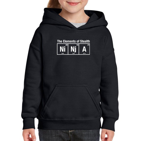 The Elements Of Stealth Hoodie Juniors -Smartprints Designs, Medium