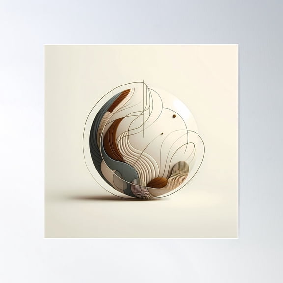 The Elements Poster Wall Art, Modern Wall Decor For Living Room Bedroom, 24x24 UNFRAMED