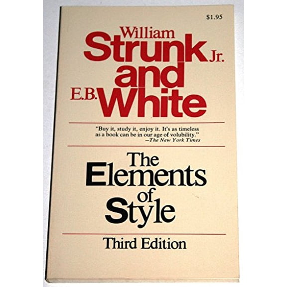 Pre-Owned The Elements of Style (Unknown) 0024182206 9780024182203