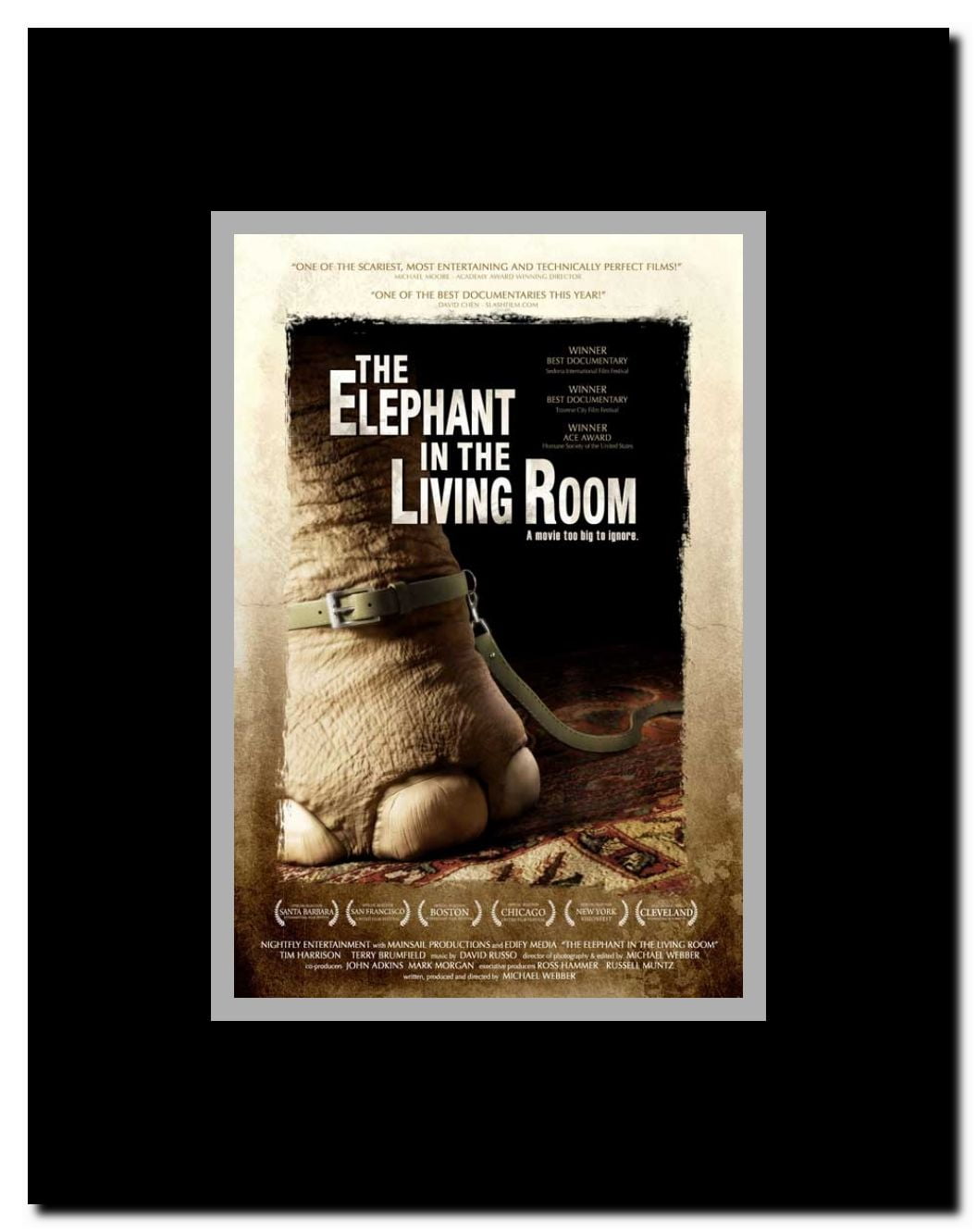 The Elephant in the Living Room Framed Movie Poster