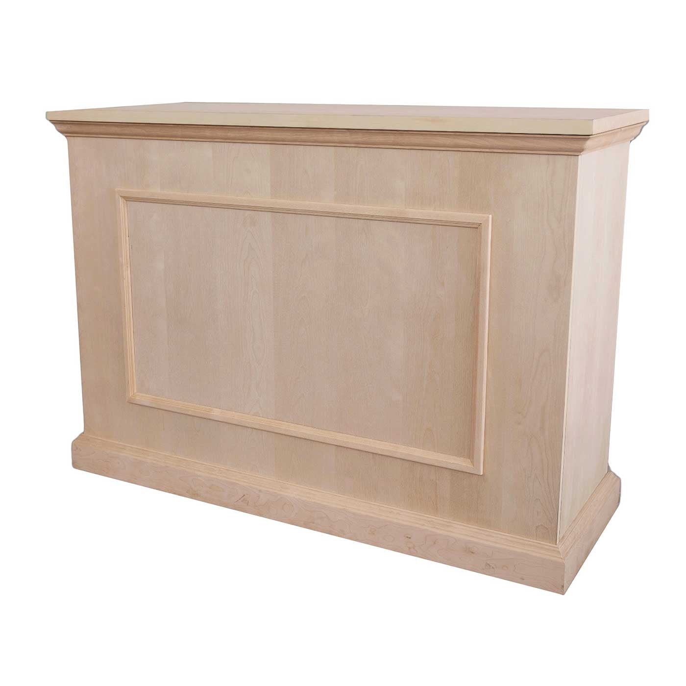 Elevate Unfinished Birch Smart TV Lift Cabinet for 50" Screens