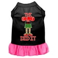 thumbnail image 1 of Christmas Pet Dog  Cat Dress Screen Printed, "The Elf Did It", 1 of 10