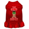thumbnail image 1 of Christmas Pet Dog  Cat Dress Screen Printed, "The Elf Did It", 1 of 11