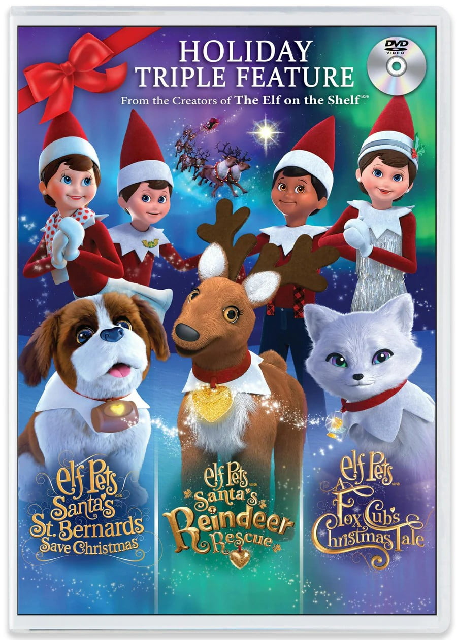 The Elf On The Shelf: Triple Feature (Santa's St. Bernard / Reindeer Rescue / Fox Cub's Christmas) (DVD), Family, Lumistella