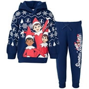 THE ELF ON THE SHELF Christmas Big Boys Fleece Hoodie and Pants Outfit Set Blue 14-16