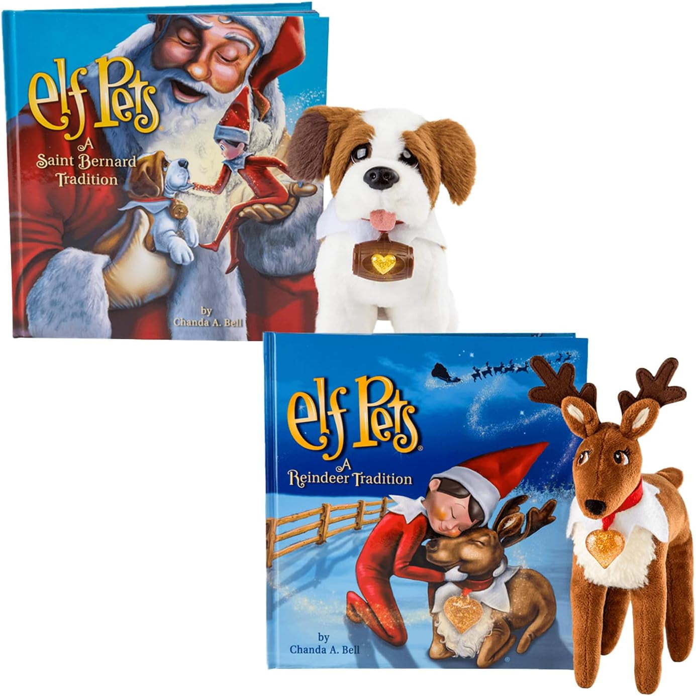 The Elf on the Shelf Elf Pets 2 Pack St. Bernard Tradition and