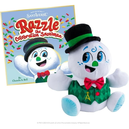 The Elf on the Shelf Elf - Razzle The Snowman Plush and Book, Special 2025 Edition