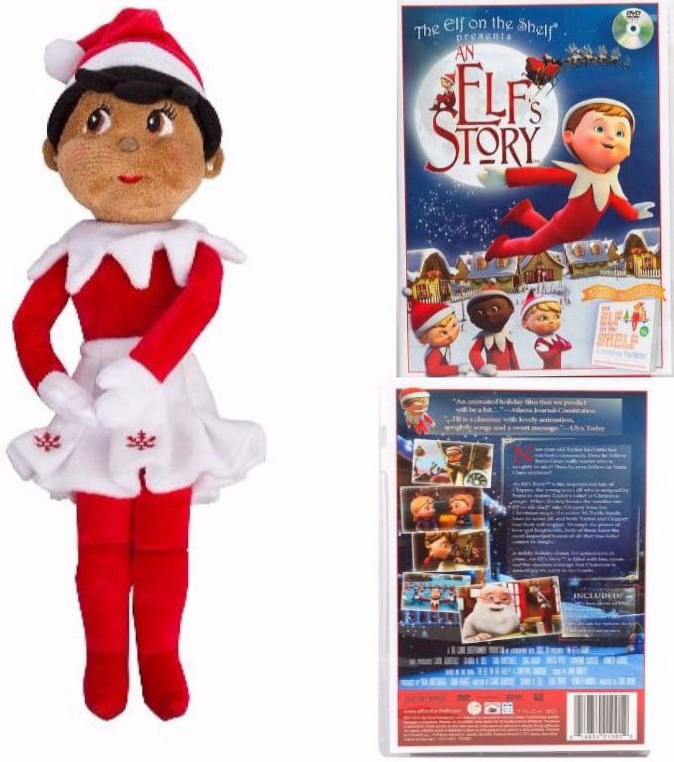 The Elf on the Shelf Girl Plushee Pal Dark with An Elf Story DVD