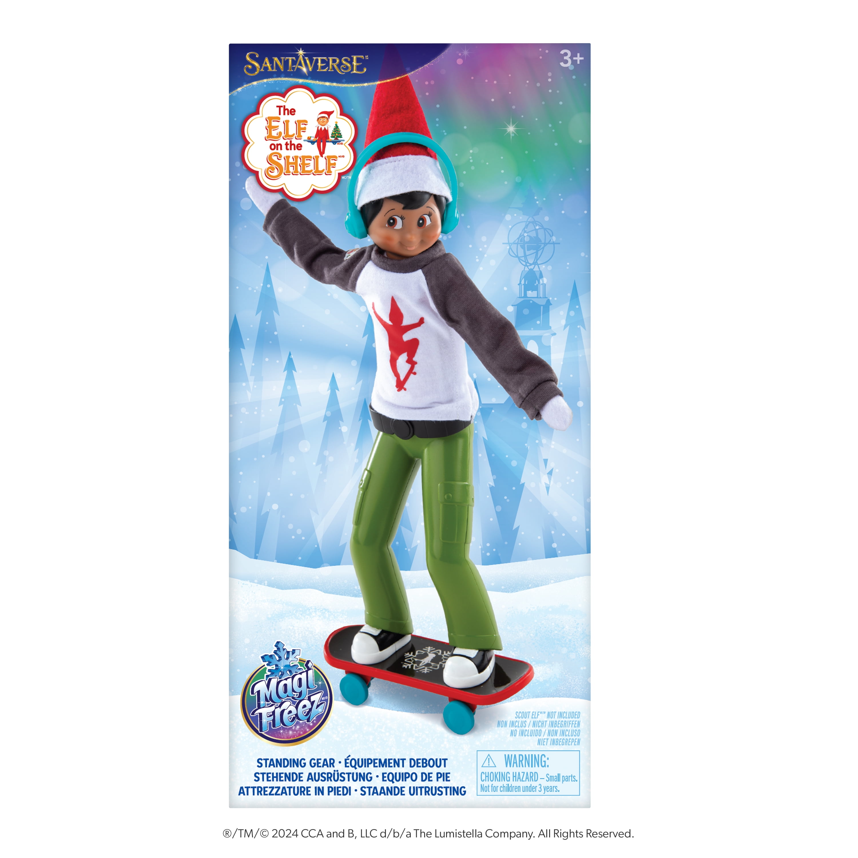 The Elf on the Shelf MagiFreez Holly Jolly Ollie Skateboard Set