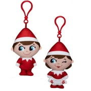 The Elf on the Shelf - Plushee Pals Mini Clip-On Set of 2 New Boy & Girl, Light Tone