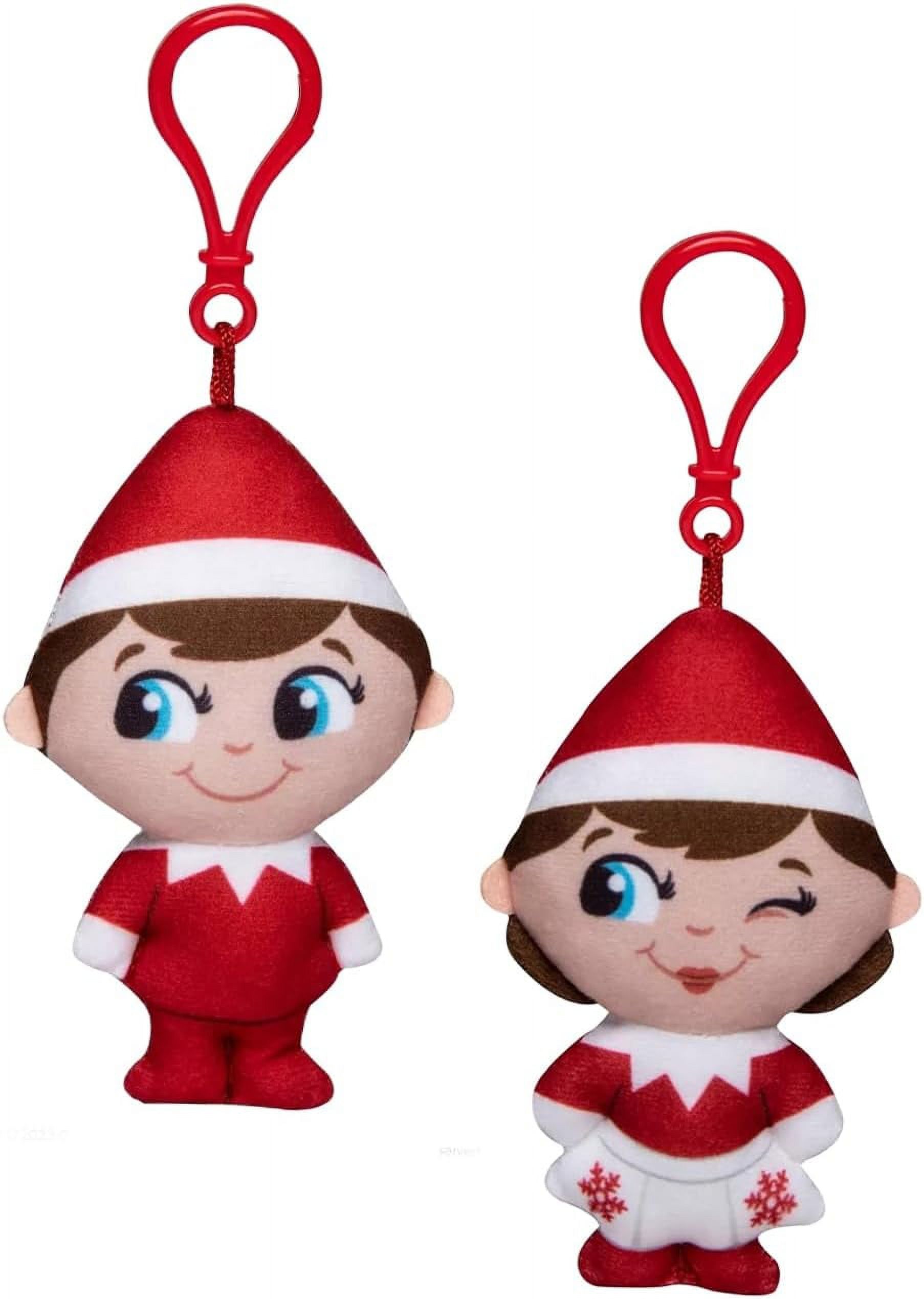 The Elf On The Shelf Scout Elf Plushee Mini Pals Clip On Set Babe And Girl Mini Pals Light