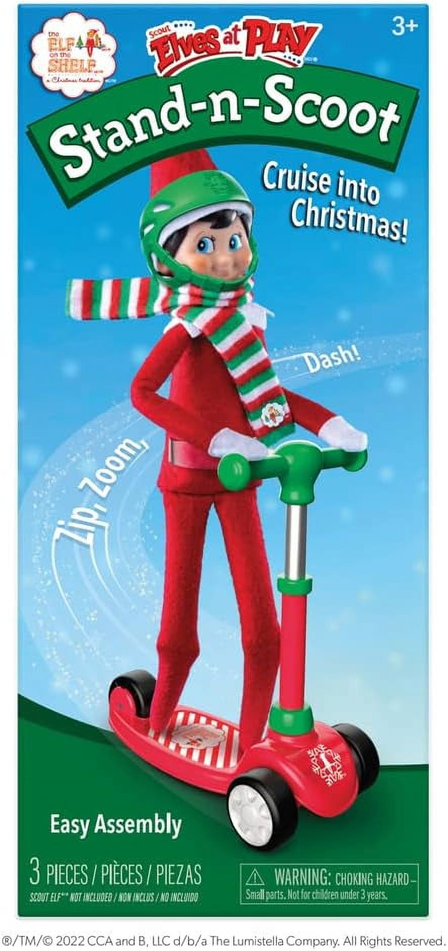 The Elf on the Shelf Scout Elves at Play Standing Scooter, Includes Helmet and Scarf