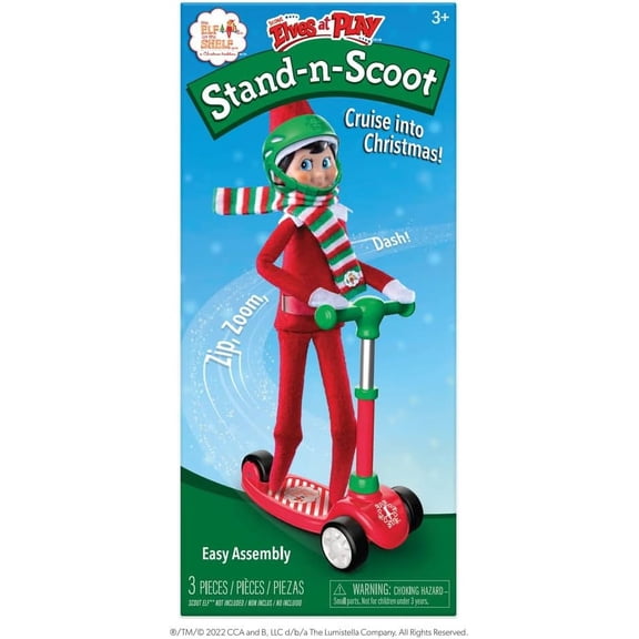 The Elf on the Shelf Scout Elves at Play Standing Scooter, Includes Helmet and Scarf