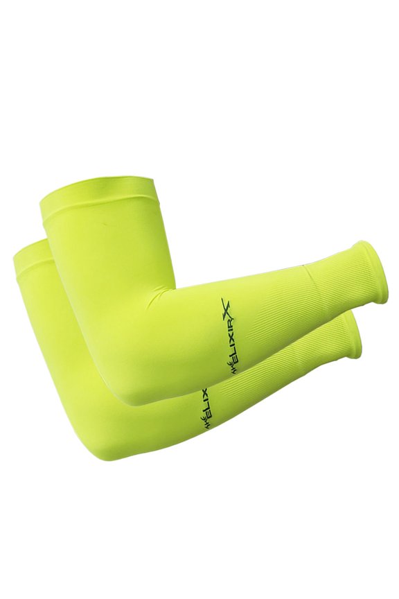 The Elixir X Sun Sleeves Newest Upgraded UV Protection Sunblock Arm Tattoo Cover Sleeves, Neon Green