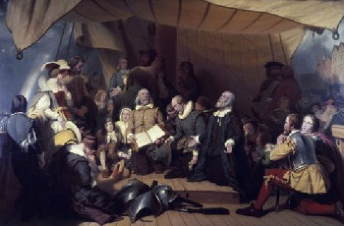 The Embarcation of the Pilgrims Robert Walter Weir (1803-1889 American) Canvas Art - Robert Walter Weir (18 x 24)