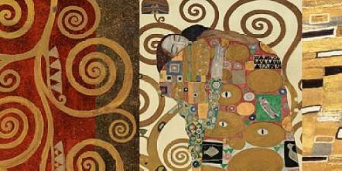 The Embrace-Gold Canvas Art - Gustav Klimt (10 x 20)