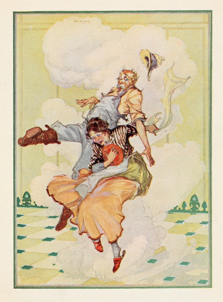 The Emerald City of Oz 1910 Aunt Em & Uncle Henry Canvas Art - John R Neill (18 x 24)