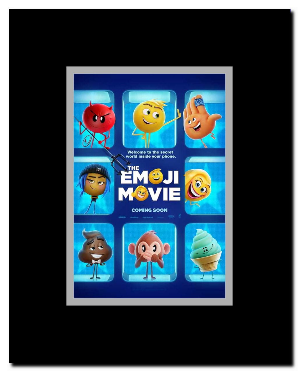 The Emoji Movie Framed Movie Poster