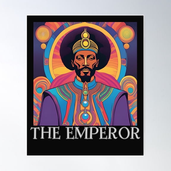 The Emperor Afro Poster Wall Art, Modern Wall Decor For Living Room Bedroom, 8x12 UNFRAMED