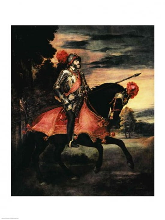 The Emperor Charles V Canvas Art - Titian (18 x 24)