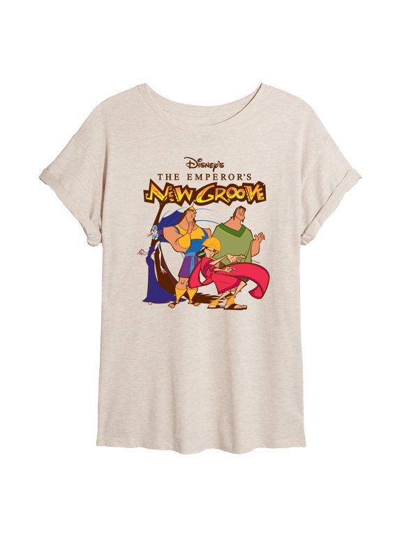 - Logo Group - Juniors Oversized Graphic T-Shirt