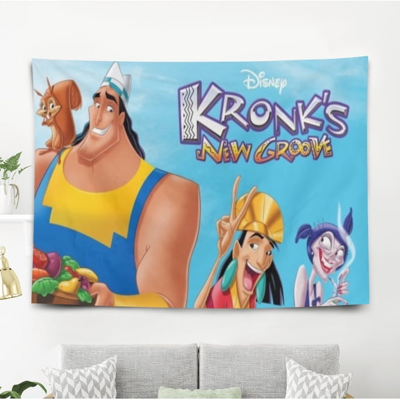 The Emperor's New Groove Tapestry Gift Wall Hanging Backdrop for Room Bedroom Girls Fans Background Banner Party Birthday Supplies Decor