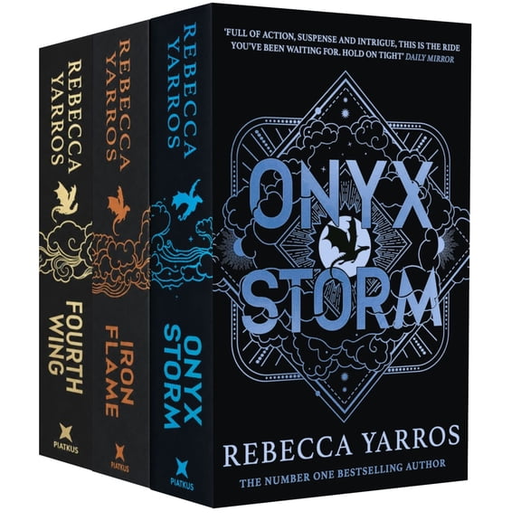 The Empyrean Fourth Wing Series 3 Book Collection Set by Rebecca Yarros Fourth Wing, Iron Flame & Onyx Storm