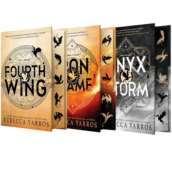The Empyrean Series Wing and Claw Collection 3-Book Set by Rebecca Yarros - Fourth Wing, Iron Flame & Onyx Storm (Hardcover Editions)