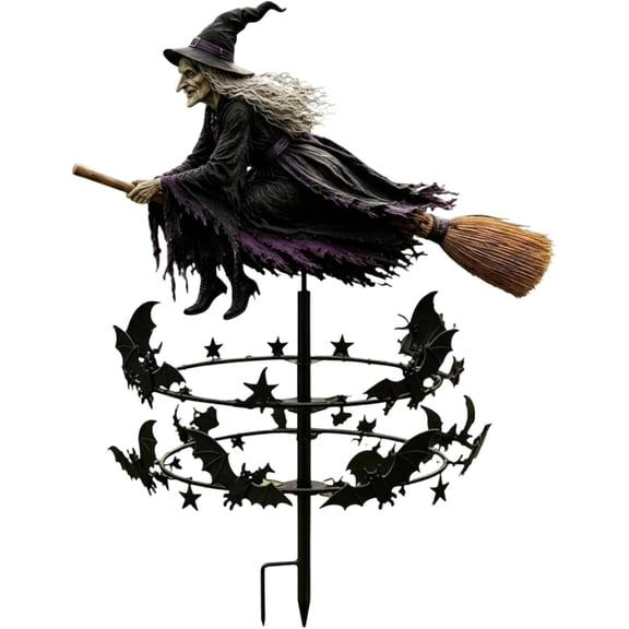 The Enchanted Witch Garden Wind Spinner, Wind Spinners Outdoor, All-Weather Durability, Fade-Resistant Finish