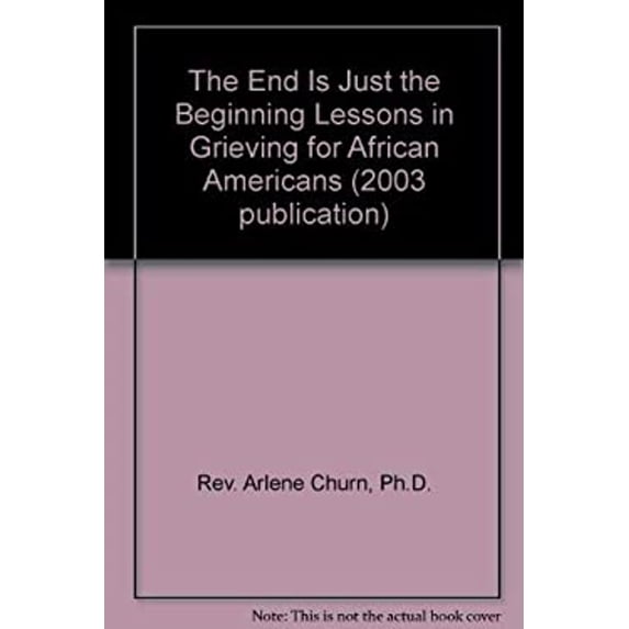 Pre-Owned The End Is Just the Beginning Lessons in Grieving for African Americans (2003 publication) (Paperback) 9780739437940