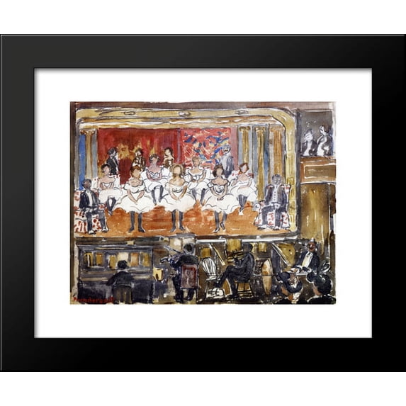 The End Men 20x24 Framed Art Print by Prendergast, Maurice