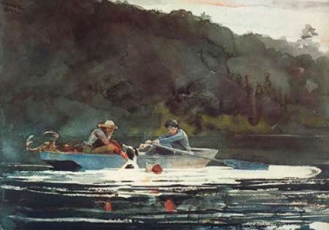 The End Of The Hunt Canvas Art - Winslow Homer (20 x 28)