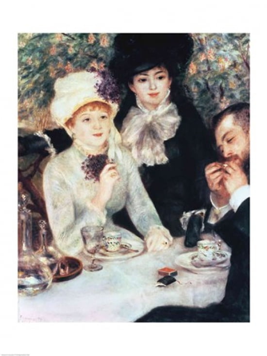 The End of Luncheon 1879 Canvas Art - Pierre-Auguste Renoir (18 x 24)