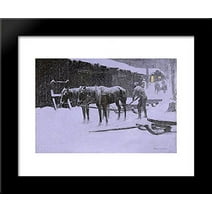 The End of the Day 20x24 Framed Art Print by Remington, Frederic