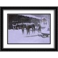 thumbnail image 1 of The End of the Day 2x Matted 36x28 Large Black Ornate Framed Art Print by Remington, Frederic, 1 of 2
