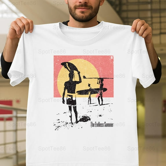 The Endless Summer Vintage Retro Classic Surf Movie Fan Graphic V15003 Unisex T-Shirt, Up to Size 5XL