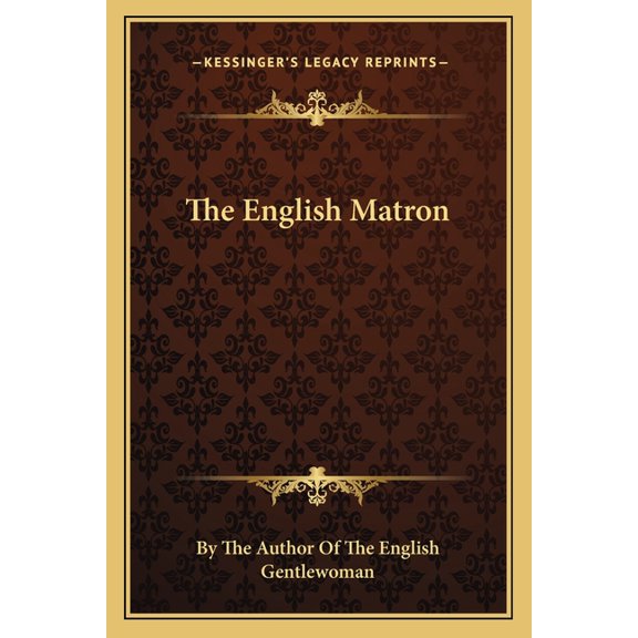 The English Matron (Paperback)
