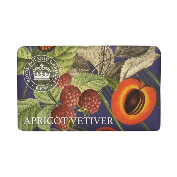 The English Soap Company Kew Gardens Apricot Vetiver Luxury Bar Soap 240g