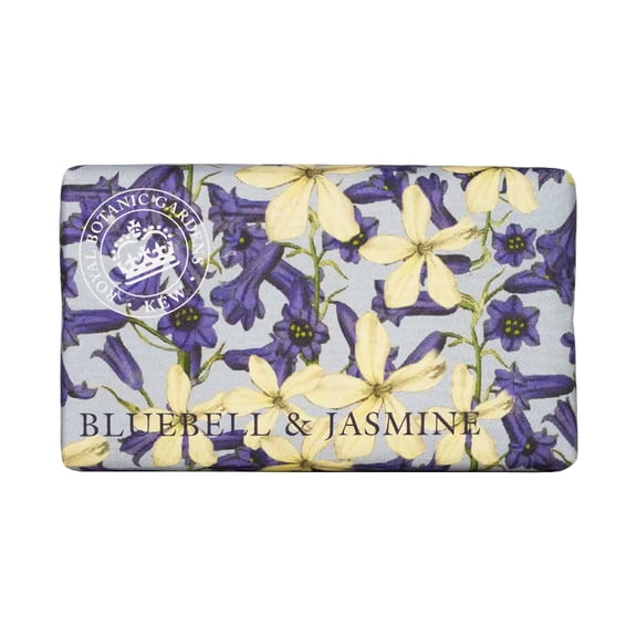 The English Soap Company Kew Gardens Bluebell & Jasmine Luxury Bar Soap 240g