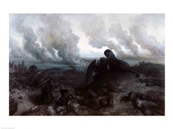 The Enigma 1871 Canvas Art - Gustave Dore (24 x 18)