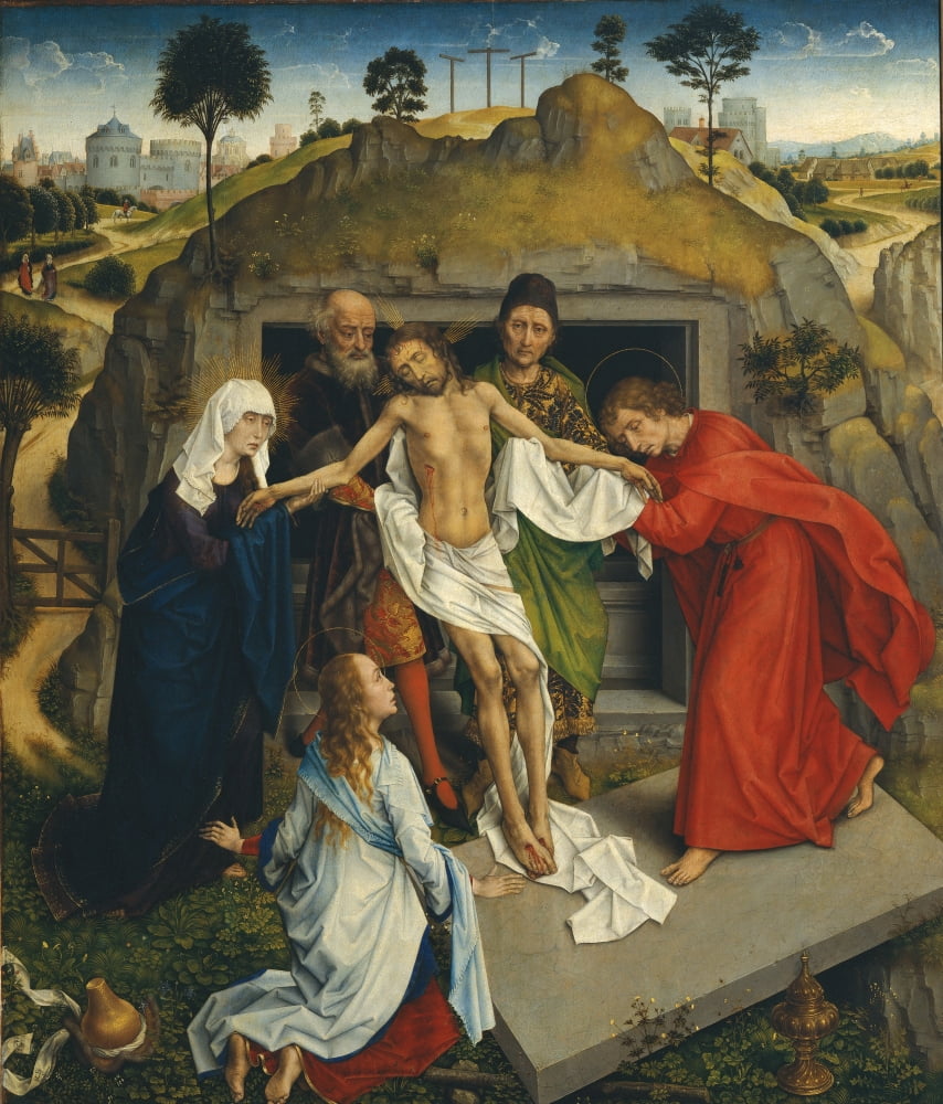 The Entombement Of Christ - Lamentation Over The Dead Christ Canvas Art - (18 x 24)