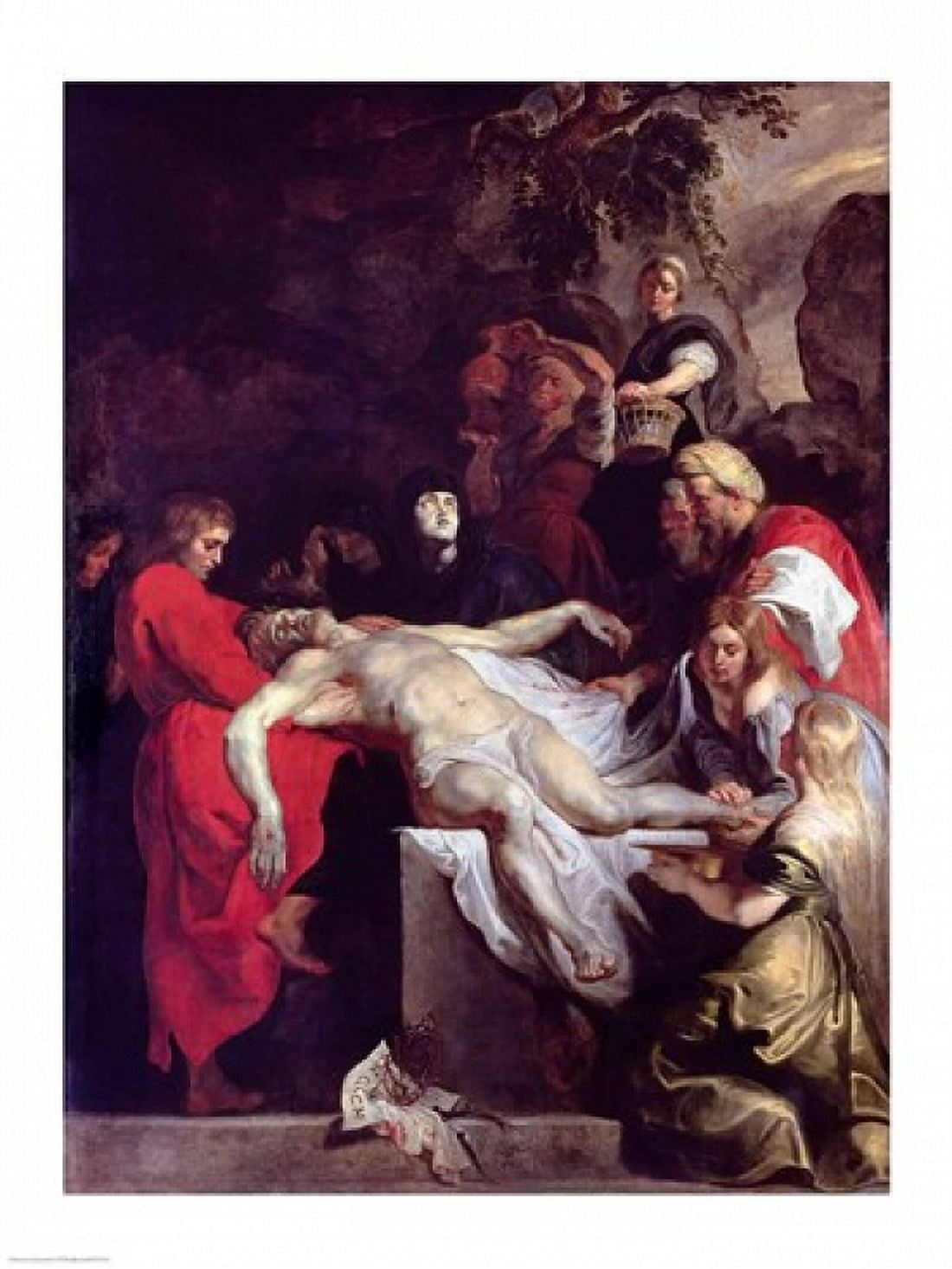 The Entombment Canvas Art - Peter Paul Rubens (18 x 24)