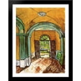 thumbnail image 1 of The Entrance Hall of Saint-Paul Hospital 28x36 Large Black Wood Framed Print Art by Vincent van Gogh, 1 of 2
