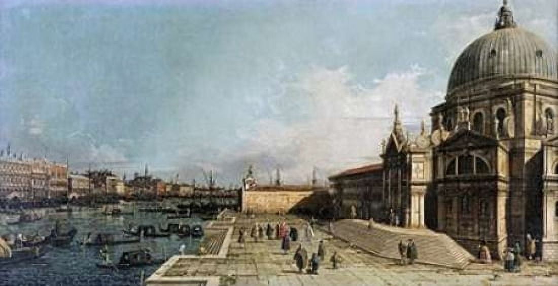 The Entrance To The Grand Canal Venice Canvas Art - Giovanni Antonio Canal (24 x 36)