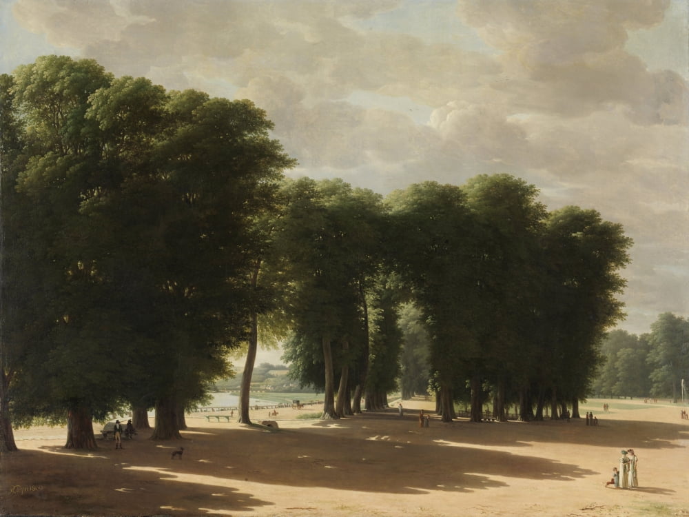 The Entrance To The Park Of Saint-Cloud Canvas Art - (36 x 24)